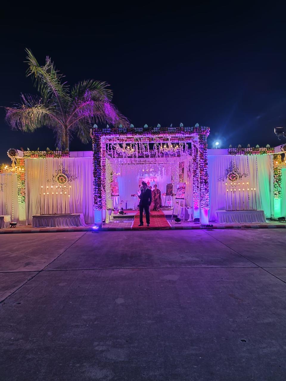 Floral stage decoration